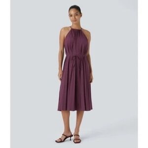 HALARA Women's Midi Dress in Plum